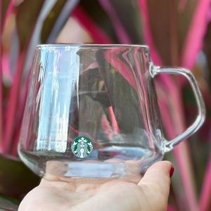 New Starbucks 2023 Clear Glass Tea Cup